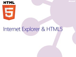 Internet Explorer & HTML5
 