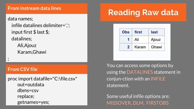 SAS cheat sheet | PDF