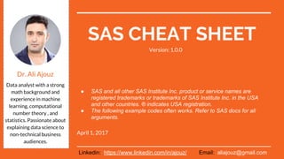 SAS cheat sheet