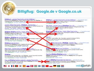 Billigflug:  Google.de v Google.co.uk