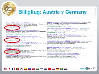 Billigflug: Austria v Germany