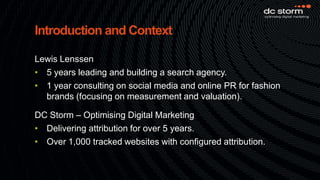 Introduction and ContextLewis Lenssen5 years leading and building a search agency.