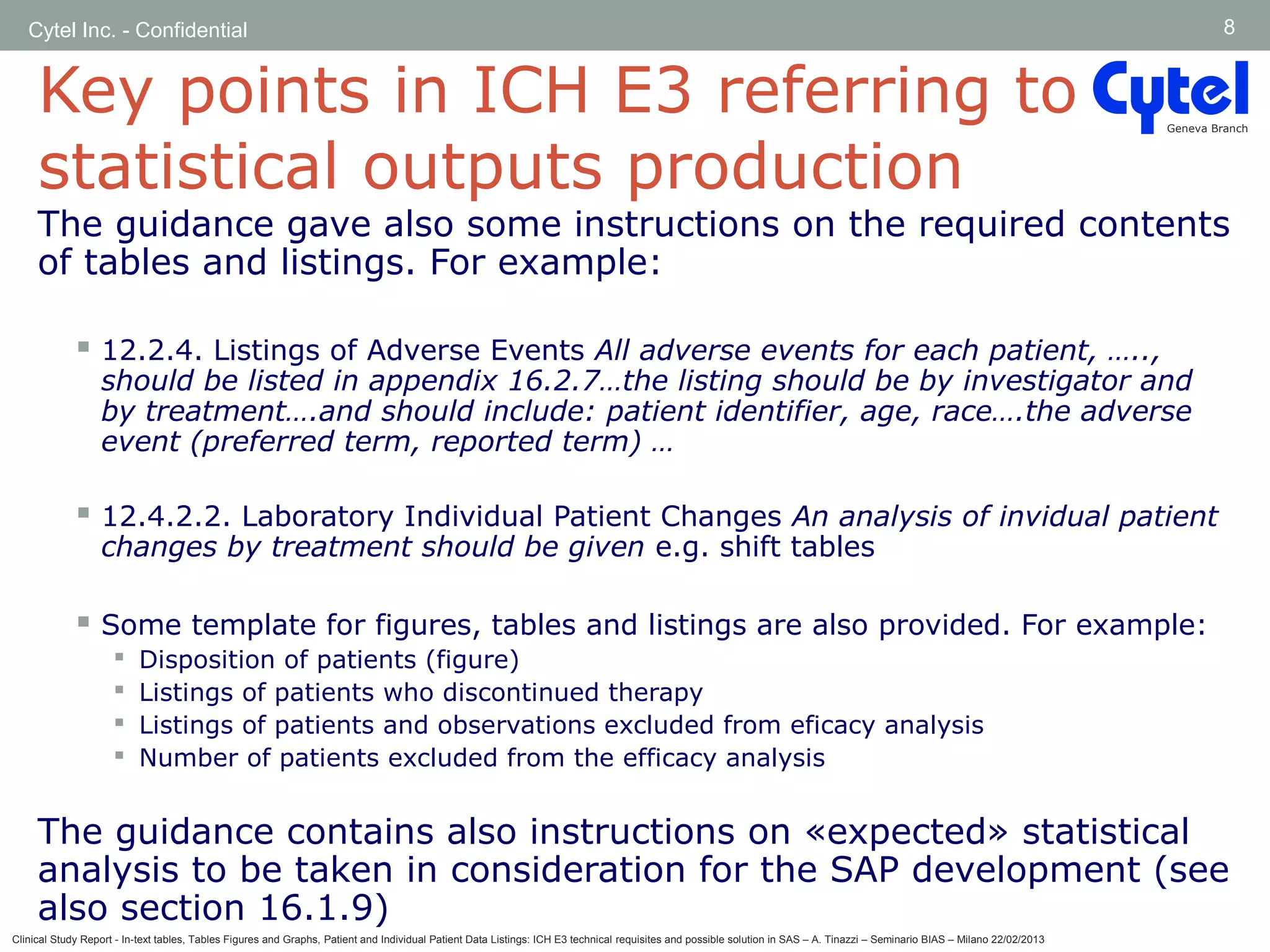 CLINICAL STUDY REPORT - IN-TEXT TABLES, TABLES FIGURES AND GRAPHS ...