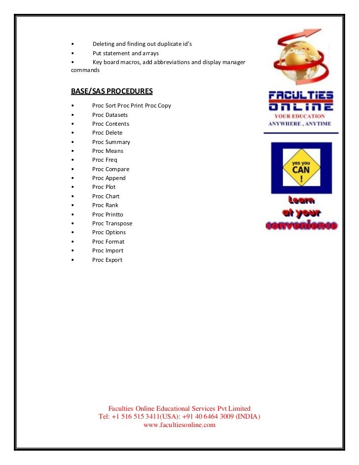 Sas 9 2 course curriculum