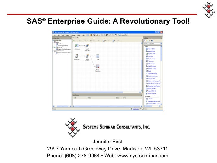 Sas Enterprise Guide A Revolutionary Tool