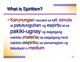 Spiratism Aspects of Spiritism: Science, Philosophy and Religion | PDF