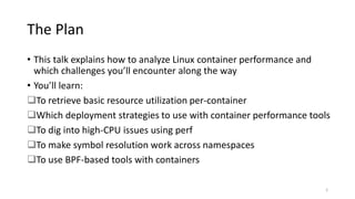 Make Your Containers Faster: Linux Container Performance Tools | PDF