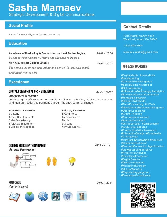 digital strategist resume