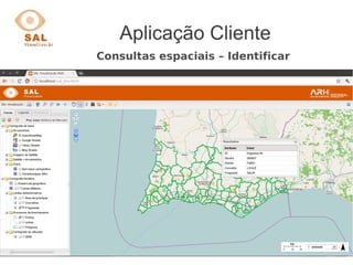 Aplicação Cliente
Consultas espaciais – Identificar
 