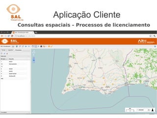 Aplicação Cliente
Consultas espaciais – Processos de licenciamento
 