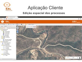 Aplicação Cliente
Edição espacial dos processos
 