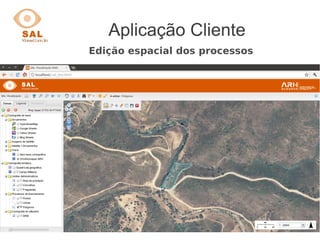 Aplicação Cliente
Edição espacial dos processos
 