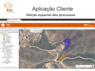 Aplicação Cliente
Edição espacial dos processos
 