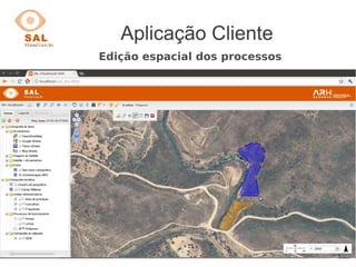 Aplicação Cliente
Edição espacial dos processos
 