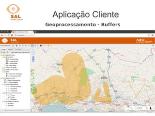 Aplicação Cliente
Geoprocessamento - Buffers
 