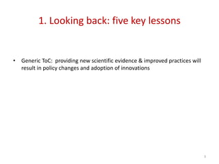 Research in the CGIAR: An urgent need for systems analysis and more integrative research approaches