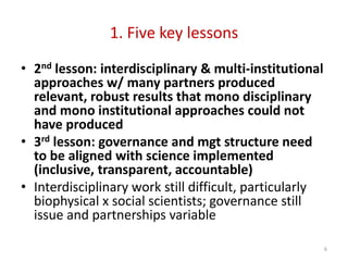 Research in the CGIAR: An urgent need for systems analysis and more integrative research approaches