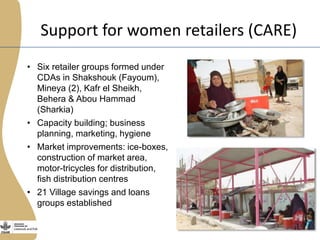 The Egyptian tilapia value chain experience