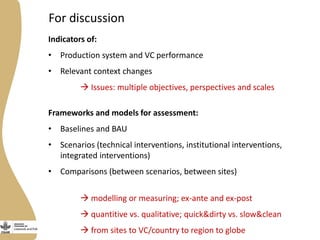 Systems Analysis for Sustainable Innovation (SASI): A new flagship in  the Livestock and Fish research program