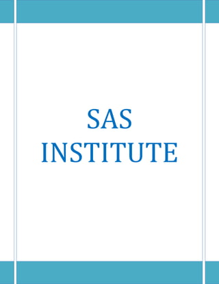 SAS
INSTITUTE
 