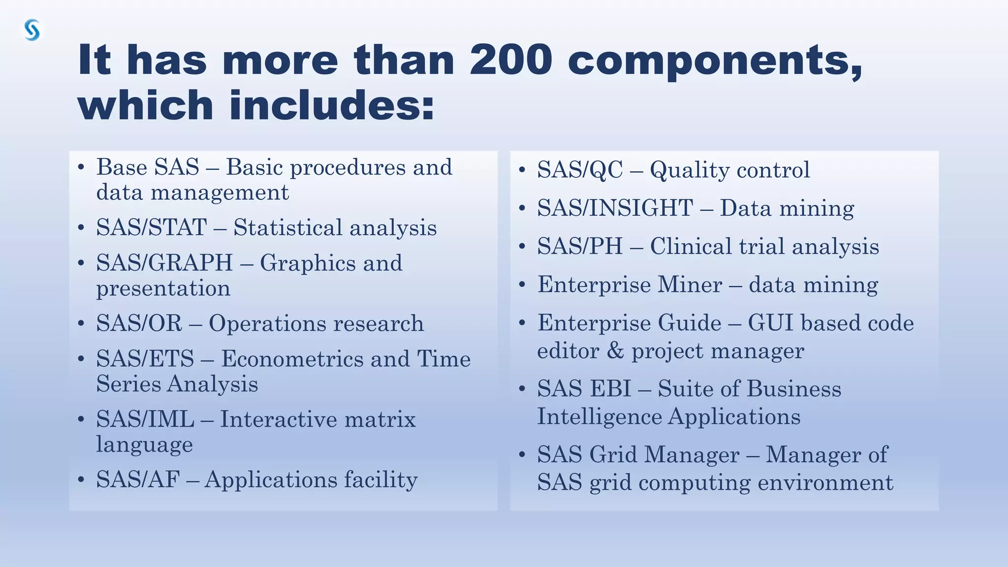 Sas introduction | PPTX