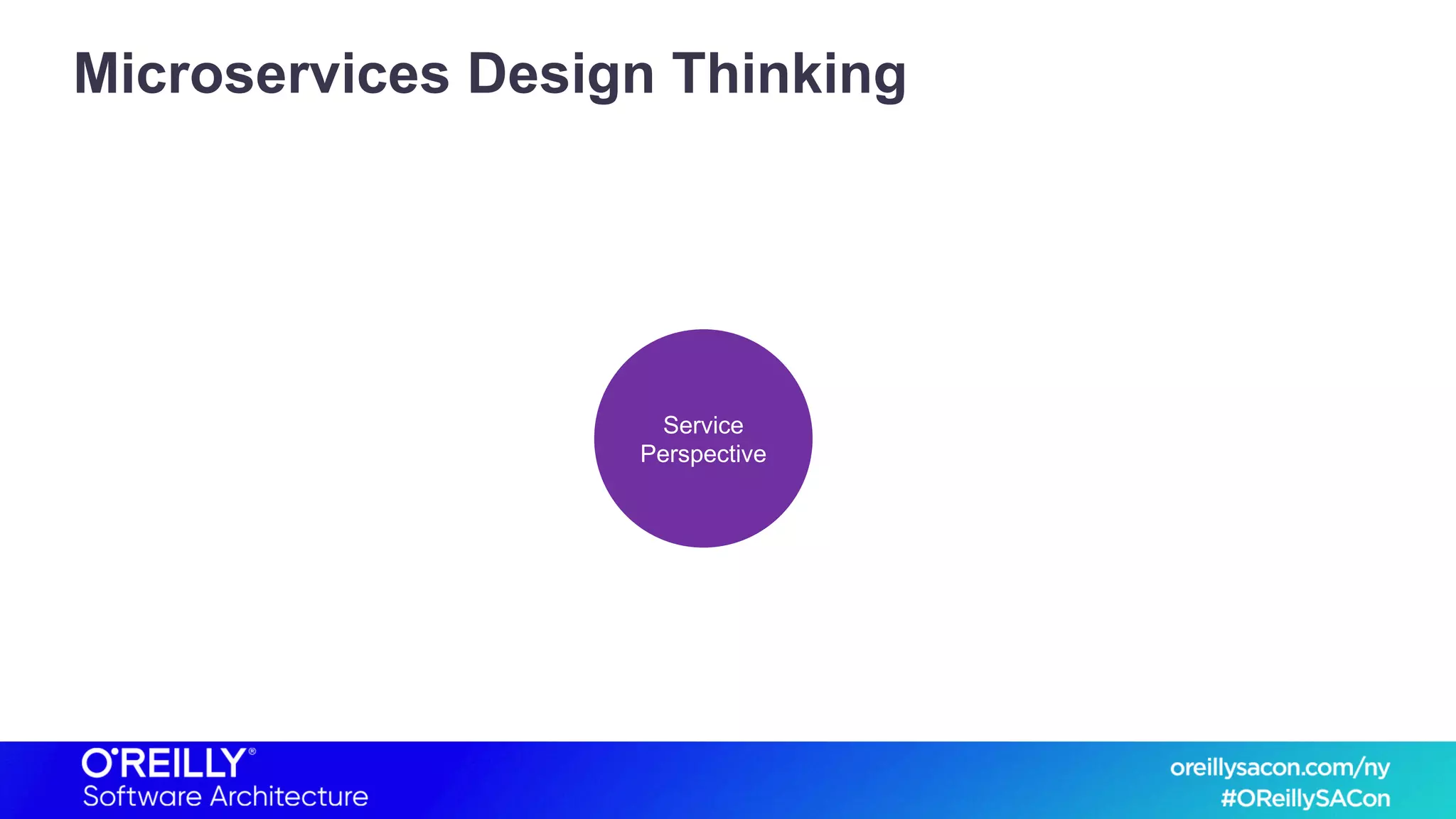 Service
Perspective
Microservices Design Thinking
 