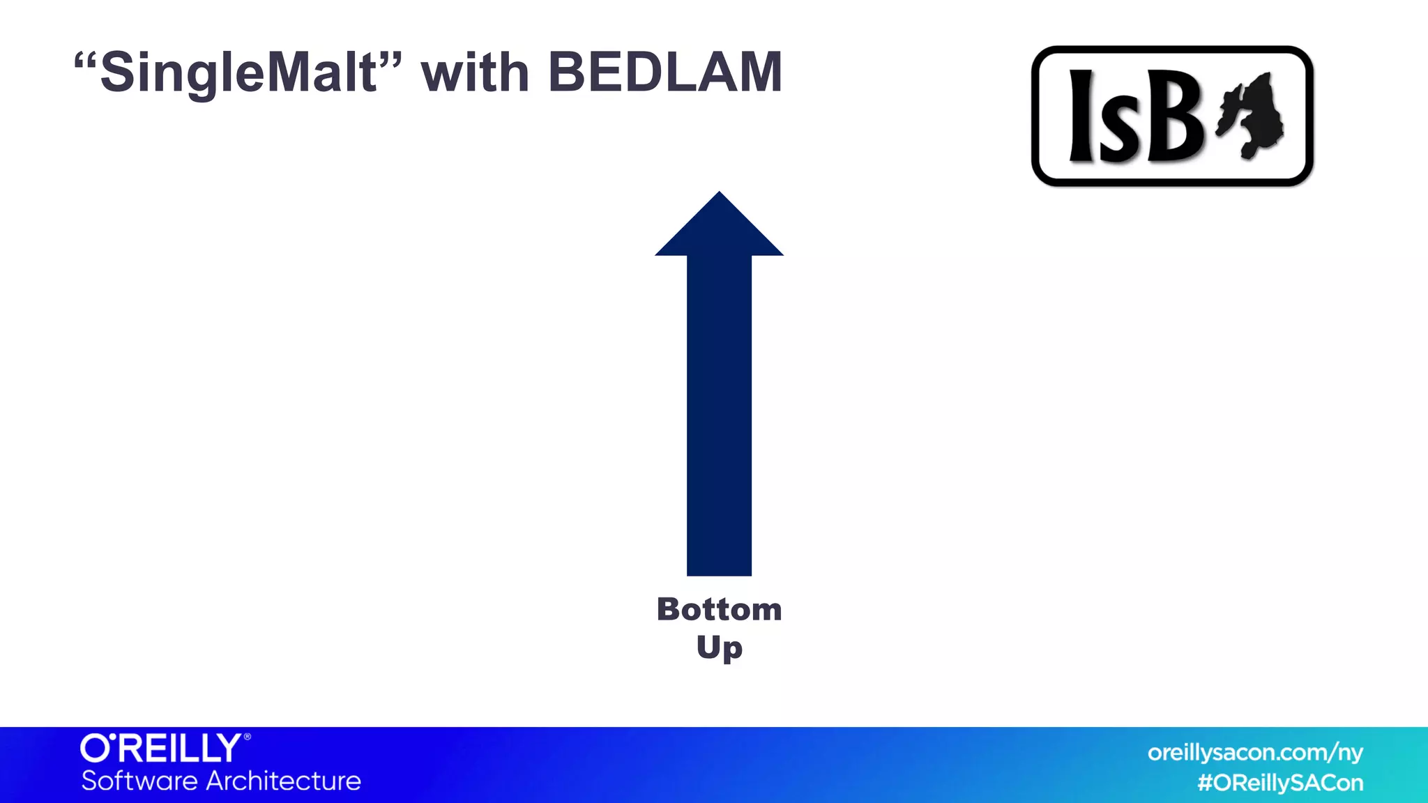 “SingleMalt” with BEDLAM
Bottom
Up
 
