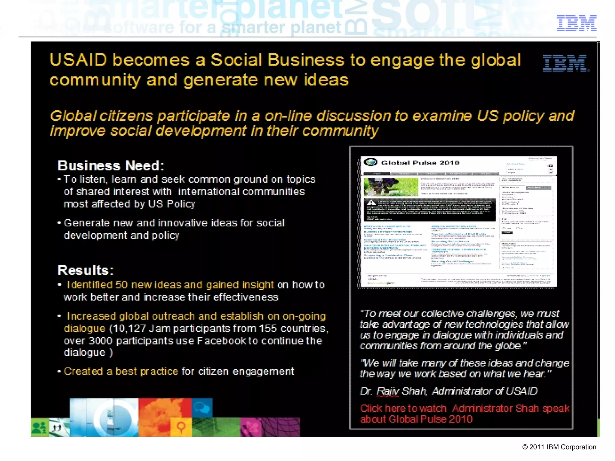 © 2011 IBM Corporation
 