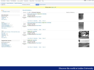 Discover the world at Leiden University
 