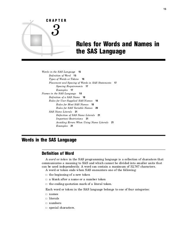 Sas language reference concepts
