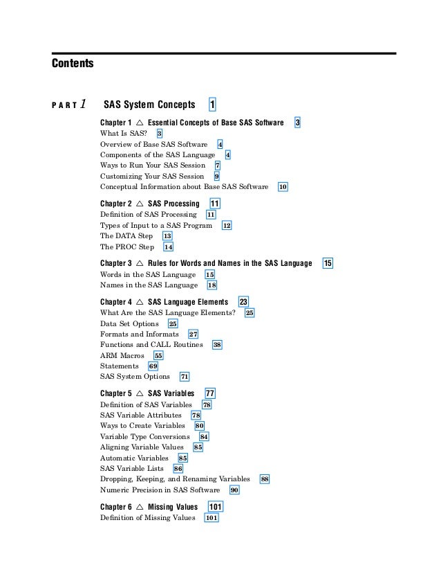 Sas language reference concepts