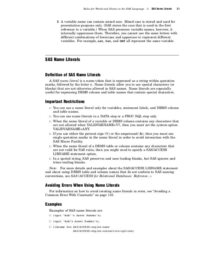 Sas language reference concepts Sas language reference concepts