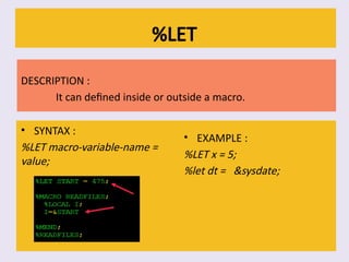 SAS Macros for beginners with basics . | PPTX