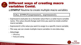 SAS Macro | PPT