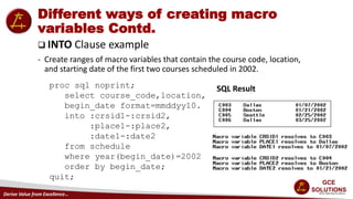 SAS Macro | PPTX