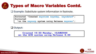 SAS Macro | PPTX