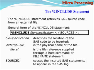 SAS Macros part 1 | PPT