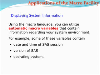 SAS Macros part 1 | PPT