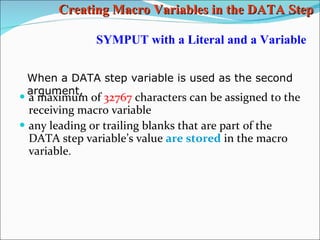 SAS Macros part 3 | PPT