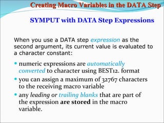SAS Macros part 3 | PPT
