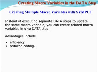 SAS Macros part 3 | PPT