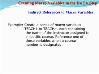 SAS Macros part 3 | PPT