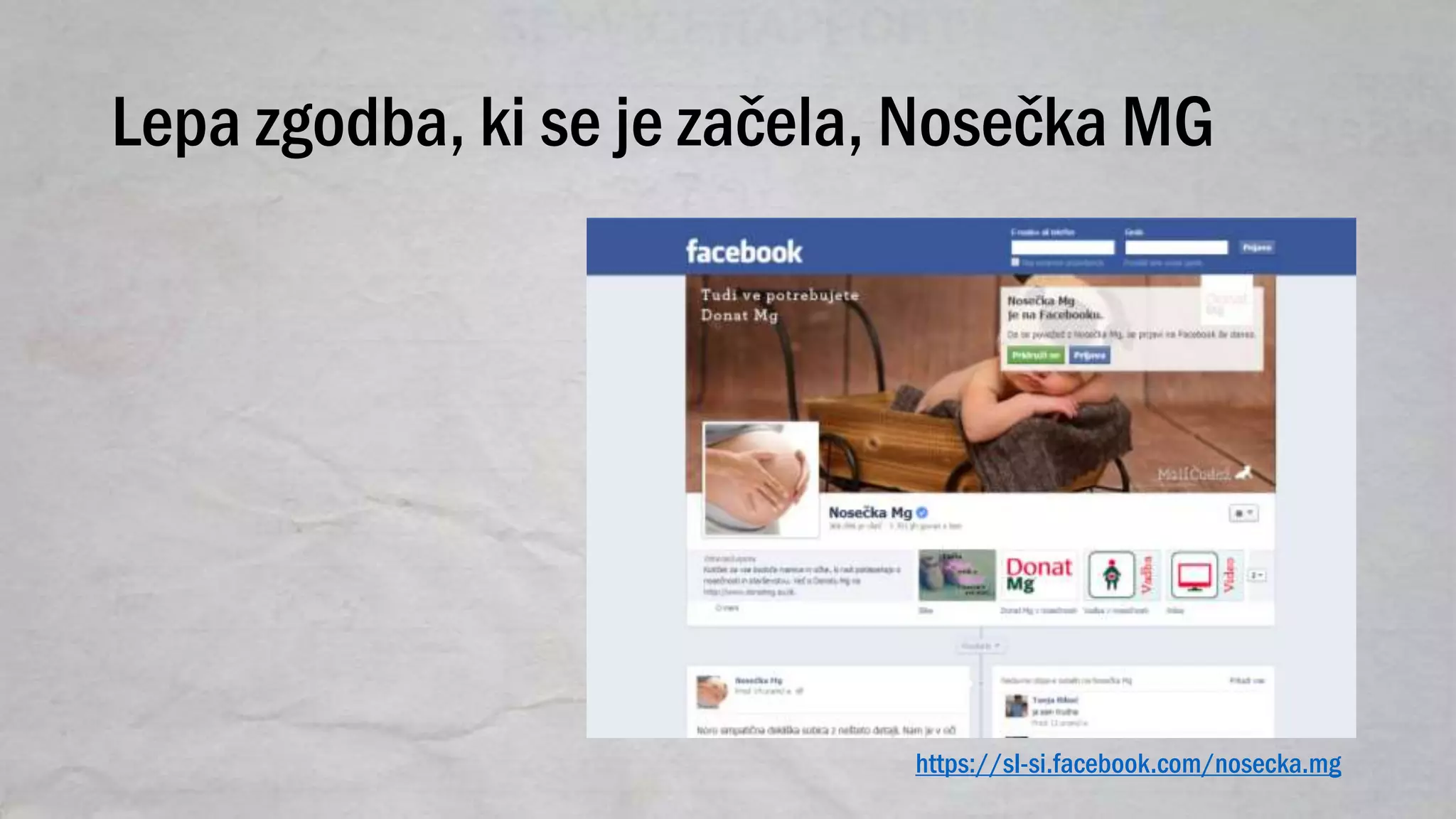 Lepa zgodba, ki se je začela, Nosečka MG
https://sl-si.facebook.com/nosecka.mg
 