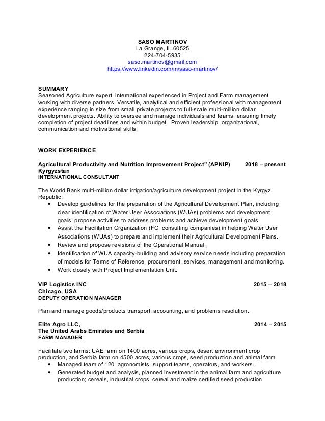 saso martinov resume
