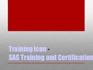 Training Icon -
SAS Training and Certification
 