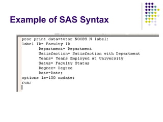 SAS basics for beginners to learn and execute | PPTX