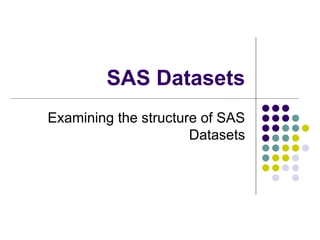 SAS basics for beginners to learn and execute | PPTX