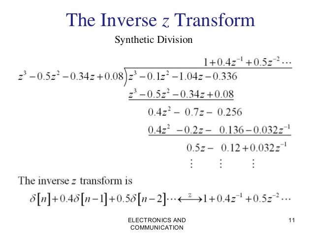 Inverse Z Transform Ppt