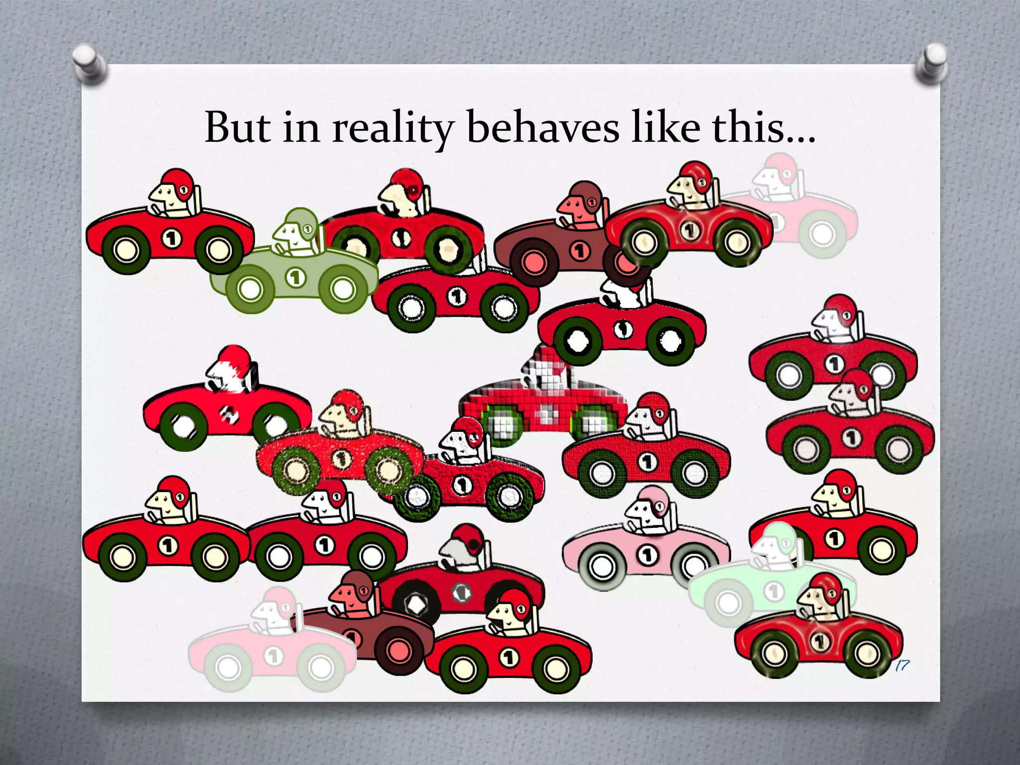 But in reality behaves like this…




                                    17
 