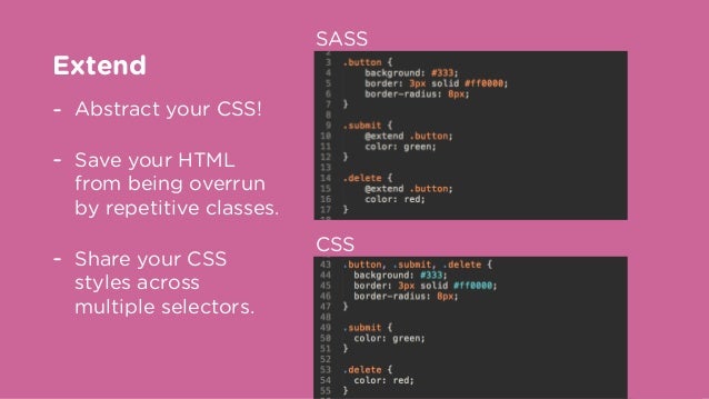 Sass that CSS